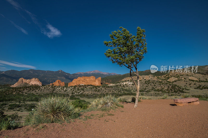 从Mesa Road Overlook俯瞰众神花园的广阔视野